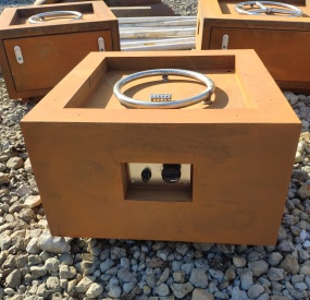 Corten Steel Gas Fire Pit